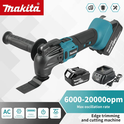 Taglierina Makita 18V Con Impostazioni A 6 Marce, Lama Regolabile Da 340 A 326 Mm, Versatile Per Tagliare E Segare