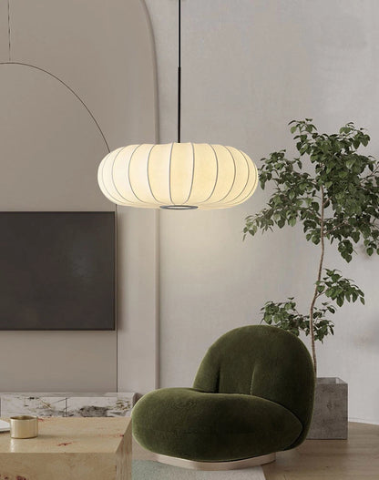 Lampadario Wabi Sabi Giapponese In Seta Bianca Per Ristorante Studio Soggiorno Cucina Moderno
