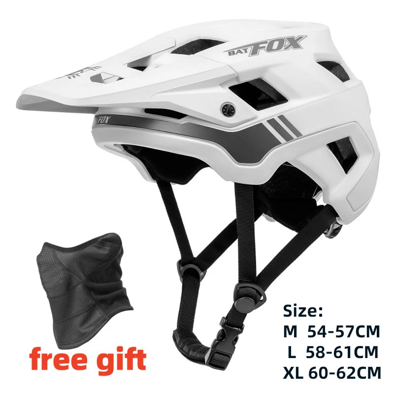 Casco Da Bicicletta Batfox Speedframe MTB Leggero Con Certificazione CE Aerodinamico E Protezione Affidabile