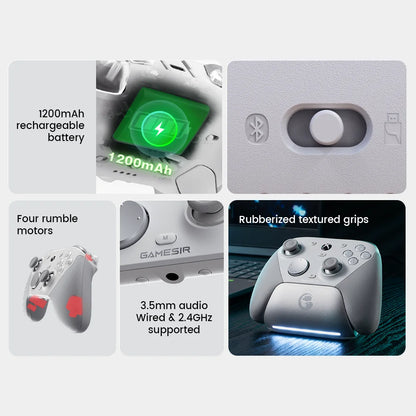 Controller GameSir G7 Pro per Xbox Series X | S, Xbox One X | S, Steam, PC, Telefono Android - Effetto Hall, Base di ricarica, Giroscopio