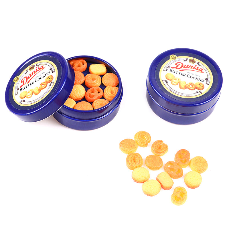Set Accessori Cucina Miniatura 1 12 Scatola Latta Blu Per Casa Delle Bambole Decorazione Giocattolo Regalo