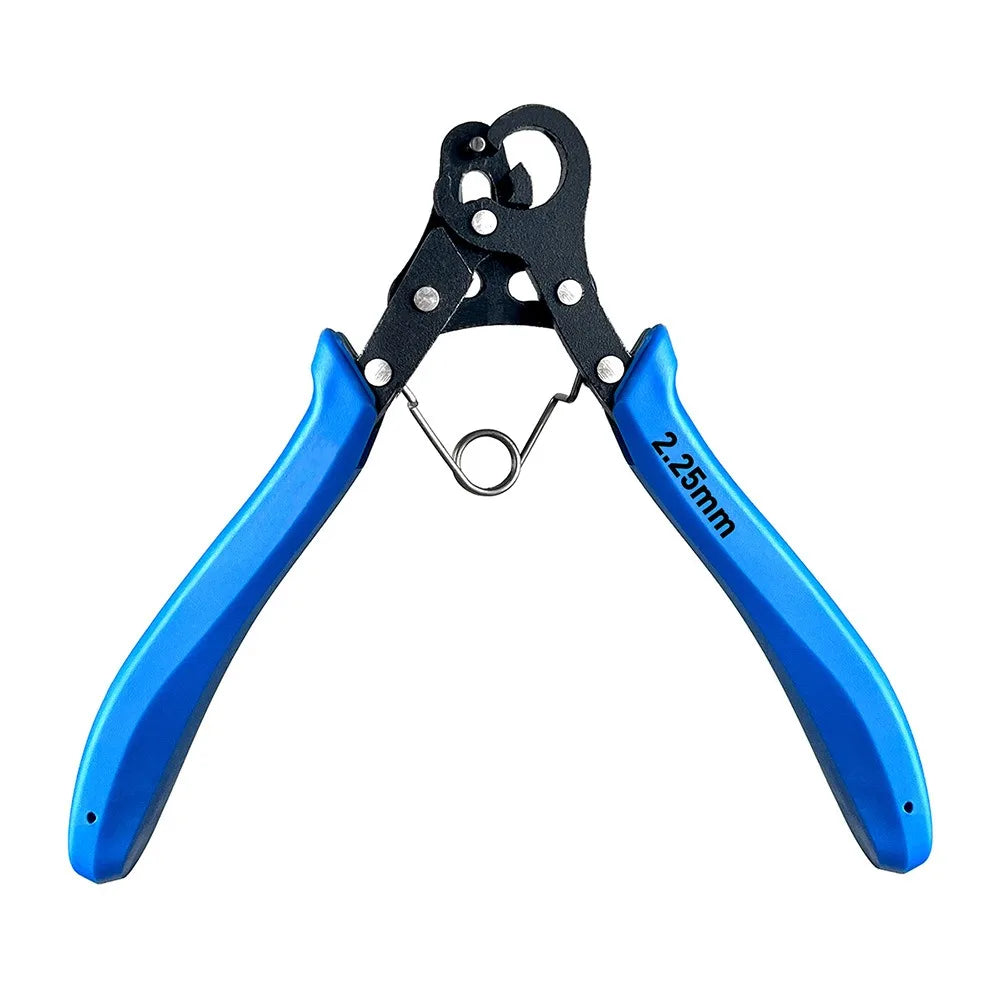 Set di pinze per filo da 1,5/2,25/3 mm per avvolgimento del filo, riparazione di flessioni, strumento per la creazione di gioielli, pinze a becchi tondi per avvolgimento di anelli metallici