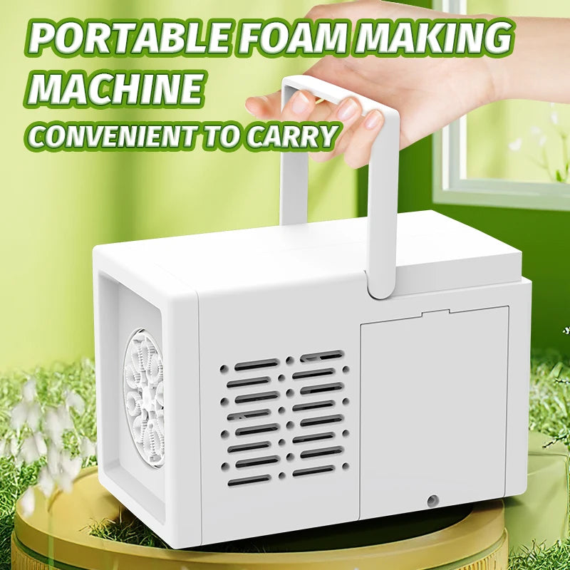 Macchina Per Bolle Elettrica Portatile Con Soffiaggio Automatico A 10 Fori Per Feste All Aperto Senza Batteria