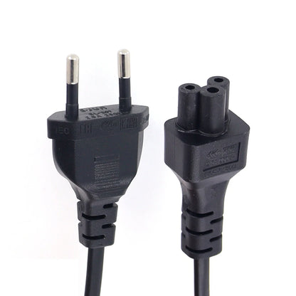 Cavo adattatore di alimentazione europeo Cavo da 30 cm Spina UE 2 pin maschio a IEC 320 C5 per alimentatore per notebook