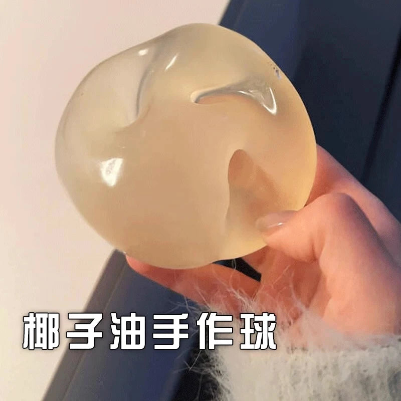 Giocattoli Squishy di maltosio blu Giocattolo sensoriale antistress Giocattolo di decompressione a rimbalzo lento di maltosio blu trasparente simulato morbido