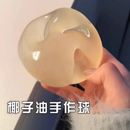 Giocattoli Squishy di maltosio blu Giocattolo sensoriale antistress Giocattolo di decompressione a rimbalzo lento di maltosio blu trasparente simulato morbido