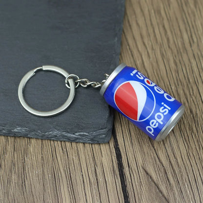 Portachiavi creativo per bottiglia di bevande Accessori di abbigliamento Unisex 5 stili Portachiavi regalo per amici in miniatura con gingillo appeso fresco