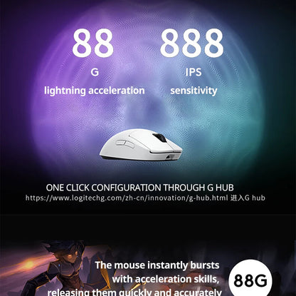 Mouse Da Gioco Wireless Logitech G Pro X Superlight 2 SE Con Sensore Ad Alte Prestazioni E Basso Consumo