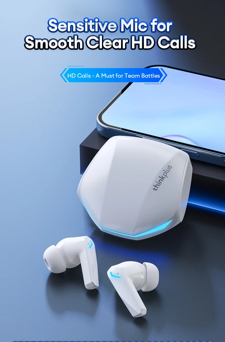 Lenovo GM2 Pro Auricolari Da Gioco Bluetooth 5.3 Con Cancellazione Attiva Del Rumore E Microfono