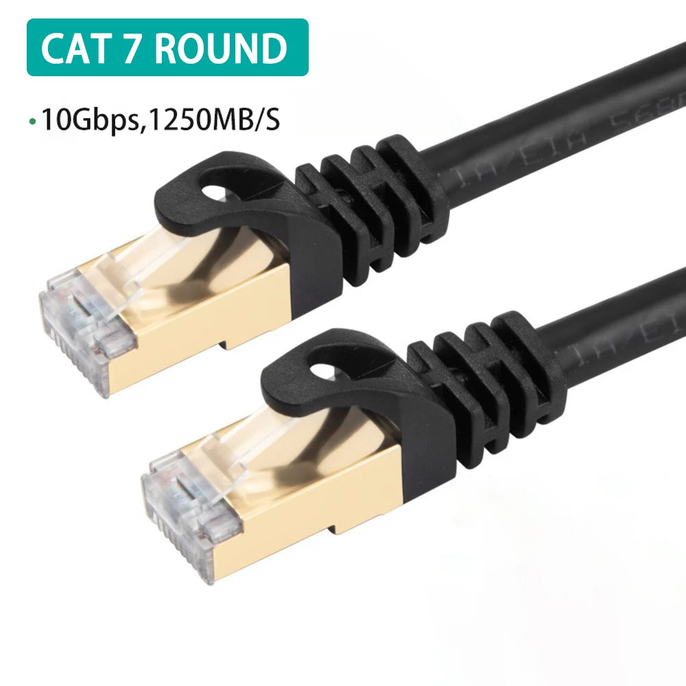 Cavo Ethernet Cat7 Schermato RJ45 10 Gbps Per Router E PC Alta Velocità Di Rete Affidabile