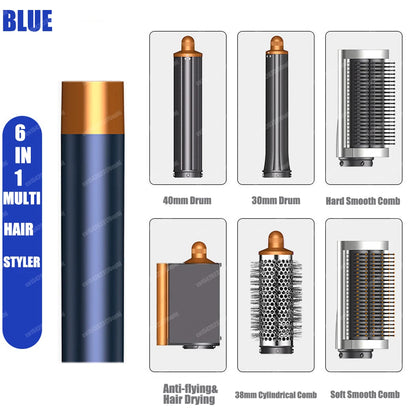 Nuovo Multil Hair Styler Asciugacapelli automatico per arricciare Asciugacapelli ad aria calda/fredda 1300W Piastra per capelli Curling Barrel Spazzola Asciugacapelli per salone