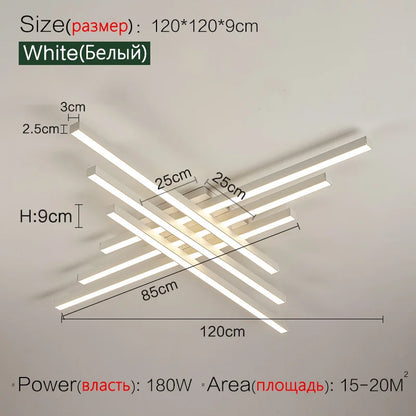 Plafoniera Moderna In Alluminio Spazzolato Per Soggiorno E Camera Da Letto Luce Diffusa Design Minimalista