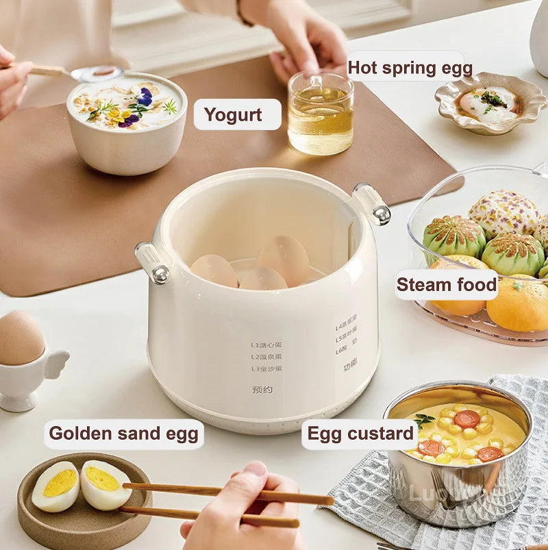 Cuociuova Elettrico Intelligente Multifunzionale 300W Capacità 4 6 Uova Per Colazione Compatto 220V