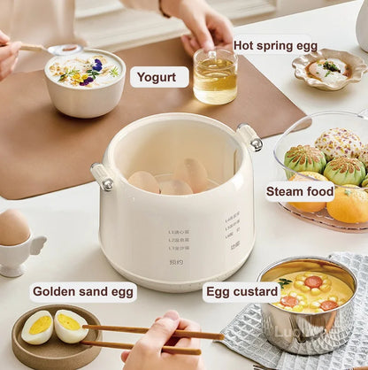 Cuociuova Elettrico Intelligente Multifunzionale 300W Capacità 4 6 Uova Per Colazione Compatto 220V