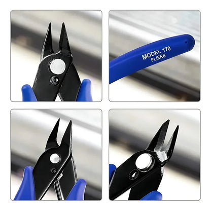 Pinze Diagonali Blu Per Elettronica Modello 170 Taglio Preciso Strumenti Pcb Set Da 1 10 20 Pezzi