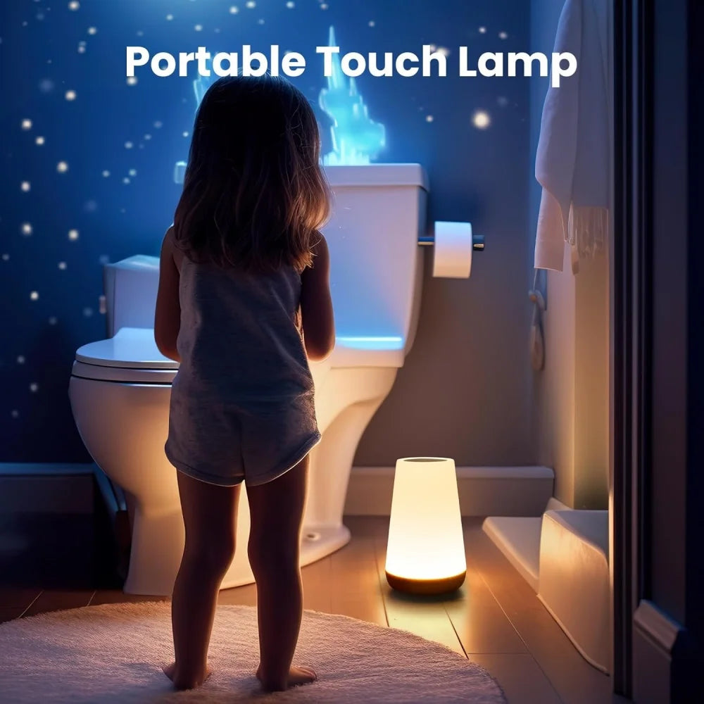 Lampada Tattile Dimmerabile Ricaricabile Usb Per Comodino E Camera Da Letto Con 13 Colori Rgb Luce Notturna