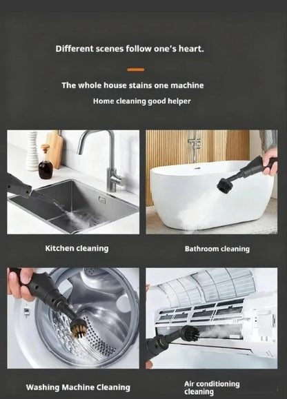 Pulitore a vapore da 1,2 litri Sterilizzazione ad alta temperatura Aria condizionata Cappa da cucina Pulitore a vapore per casa/auto 220 V/110 V Spina UE/USA