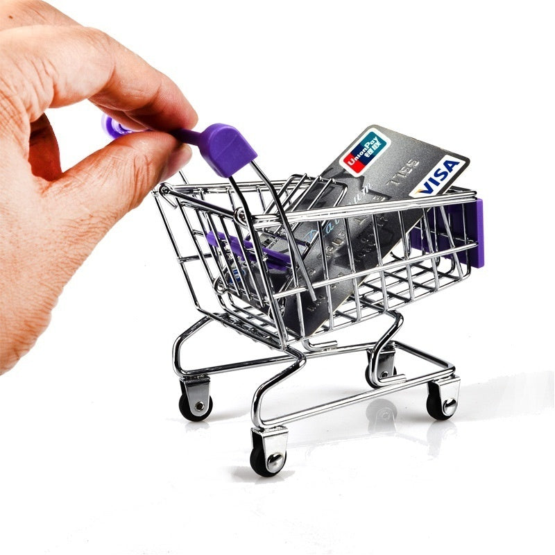 Carrello Della Spesa In Miniatura Per Scrivania Decorazione Casa Gioco Per Bambini