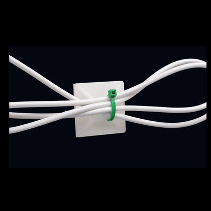 Kit Supporto Base Adesivo Rimovibile Per Fascette Cavi, 100 Pezzi Morsetti Installazioni Auto