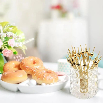 100 Spiedini di Bambu per Buffet Sposi e Finger Food Bastoncini Usa e Getta per Decorazioni Catering