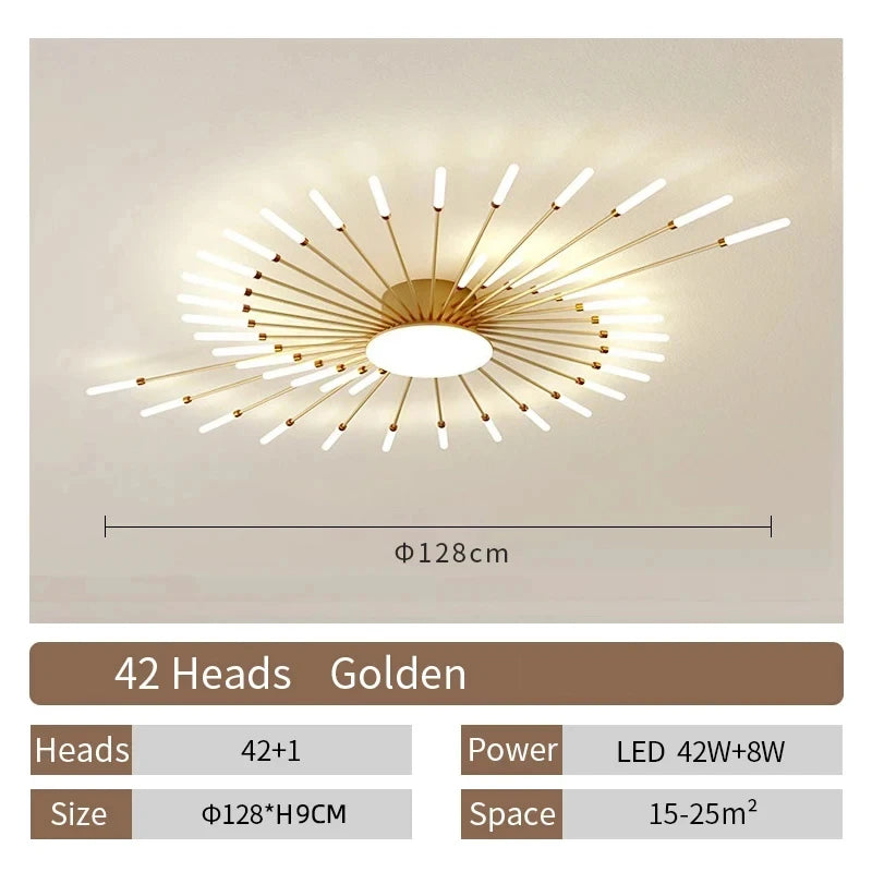 Lampada Da Soffitto Led A Forma Di Fiore Per Soggiorno E Camera Da Letto, Luce Moderna Sala Da Pranzo