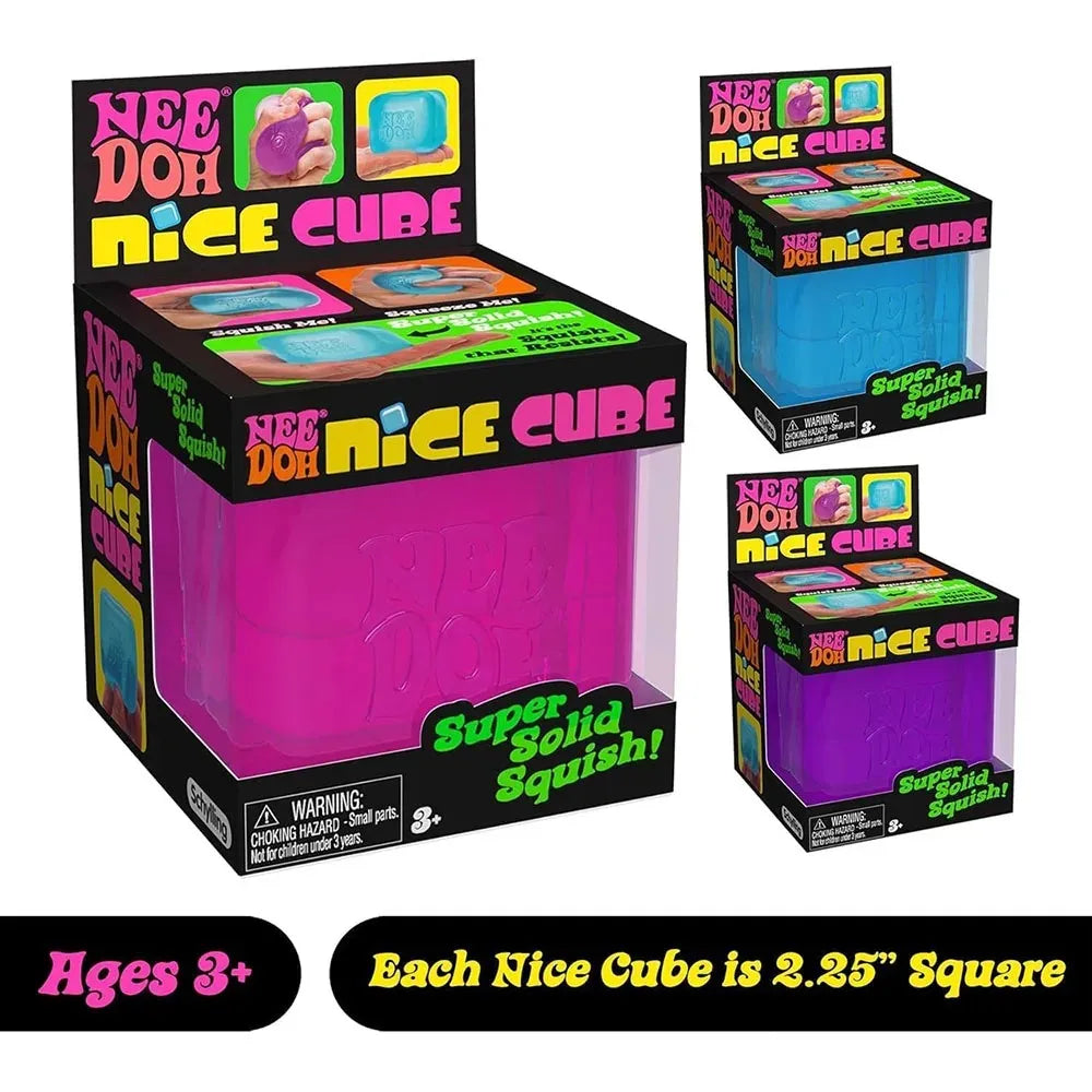 Dr Pepper x NeeDoh Nice Cube Squishy Toy Antistress, Cubo Morbido Antistress per Bambini e Adulti, Giocattolo Sensoriale per Alleviare l'Ansia
