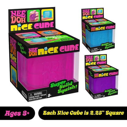 Dr Pepper x NeeDoh Nice Cube Squishy Toy Antistress, Cubo Morbido Antistress per Bambini e Adulti, Giocattolo Sensoriale per Alleviare l'Ansia