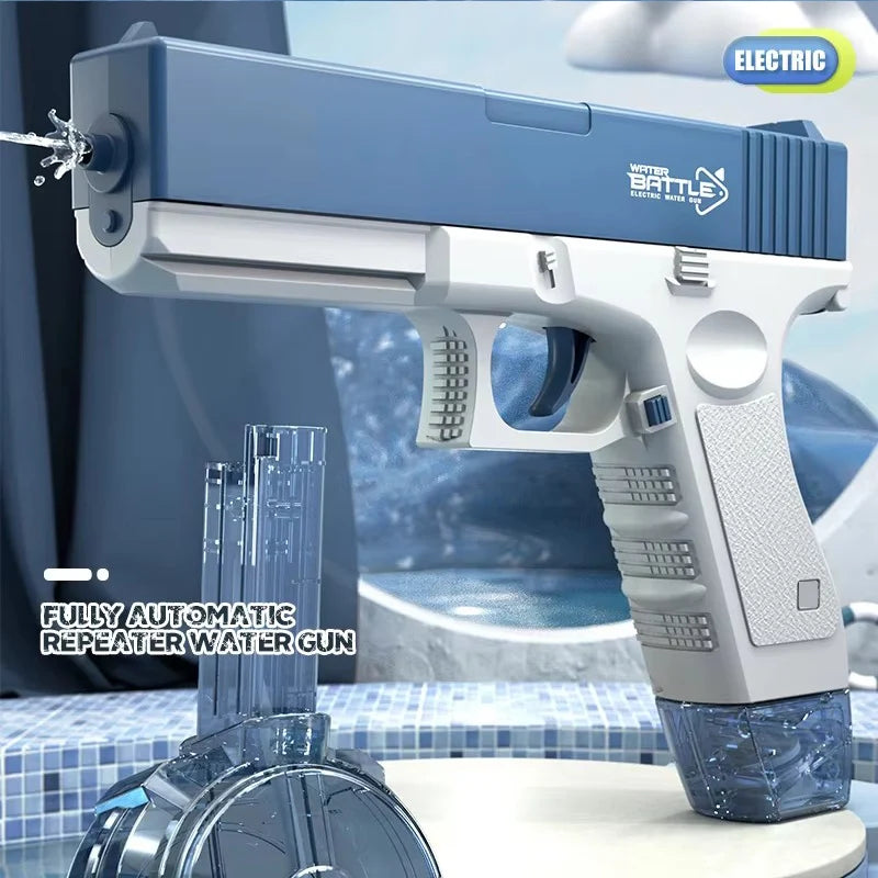 Pistola Ad Acqua Elettrica Ricaricabile A Lungo Raggio Per Battaglie Spiaggia Piscina Giardino Estivo Regalo Compleanno
