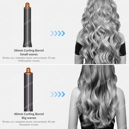 Nuovo Multil Hair Styler Asciugacapelli automatico per arricciare Asciugacapelli ad aria calda/fredda 1300W Piastra per capelli Curling Barrel Spazzola Asciugacapelli per salone