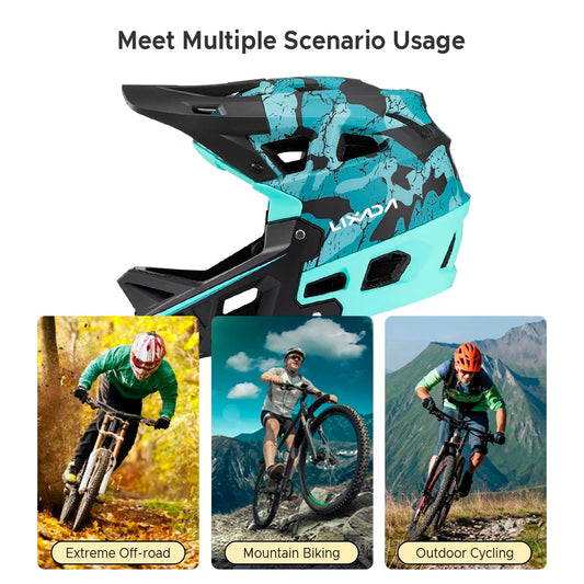 Casco Integrale Per Bici Da Montagna Discesa Adulti Protezione Elevata Leggerezza Comfort