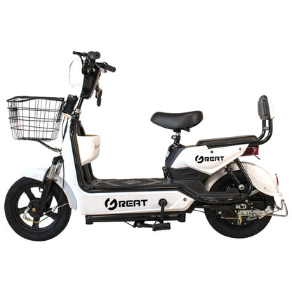 Bicicletta Elettrica Da Strada Certificata Ce Motore 350W Batteria 48V 12Ah Cambio Per Corse