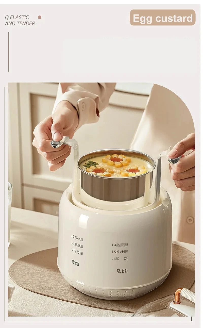 Cuociuova Elettrico Intelligente Multifunzionale 300W Capacità 4 6 Uova Per Colazione Compatto 220V