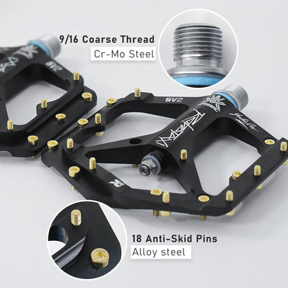 Pedali Per Mountain Bike KRSEC Ultraleggeri In Alluminio CNC Con Cuscinetti Sigillati E Perni