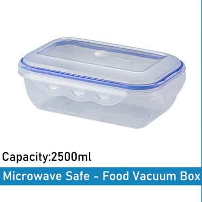 1/3PCS Scatola di Conservazione degli Alimenti Sottovuoto Contenitore di Immagazzinaggio Frigo Organizzatore Microonde Sicuro Conservazione Fresca Scatola di Tenuta Dispenser di Alimenti