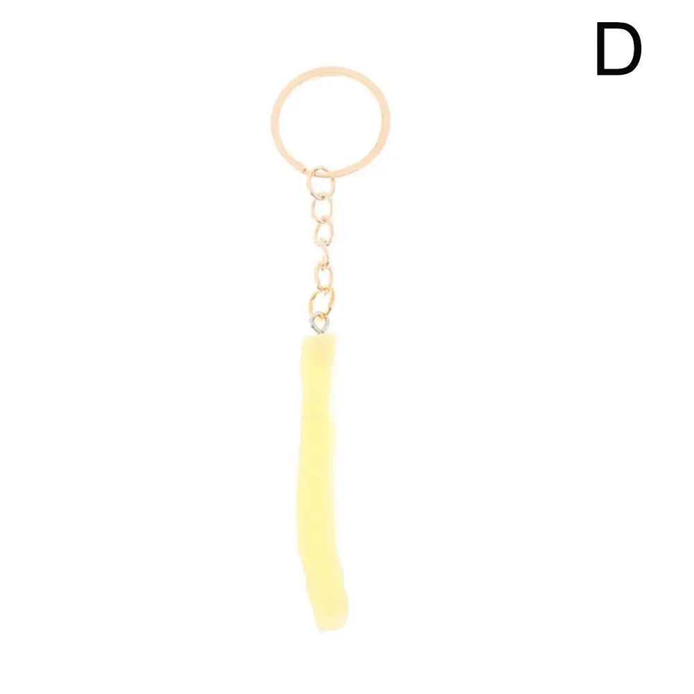Simulazione Fast Food di pollo fritto portachiavi simulazione cibo modello puntelli per la decorazione della festa di famiglia aspetto realistico facile