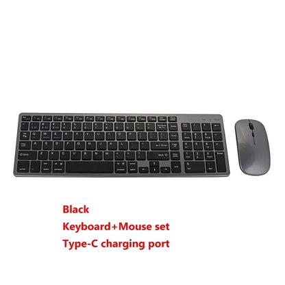 Set tastiera e Mouse Bluetooth Wireless Ultra sottile compatibile per Mac OS/iOS/iPad OS tastiera ricaricabile per MacBook