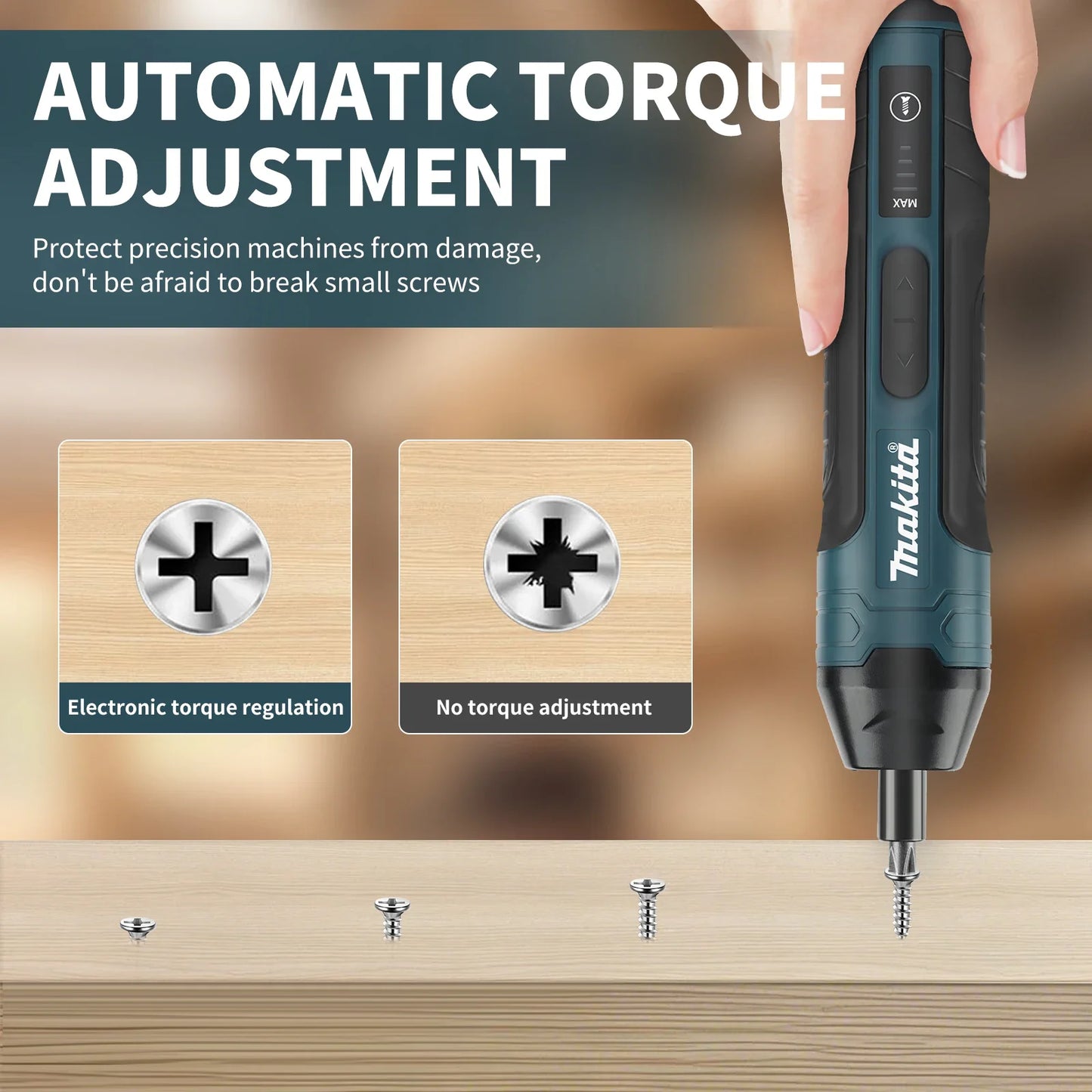 Cacciavite Elettrico Makita A Batteria Regolabile 1300 mAh Strumento Multifunzionale USB Per Smontaggio E Manutenzione