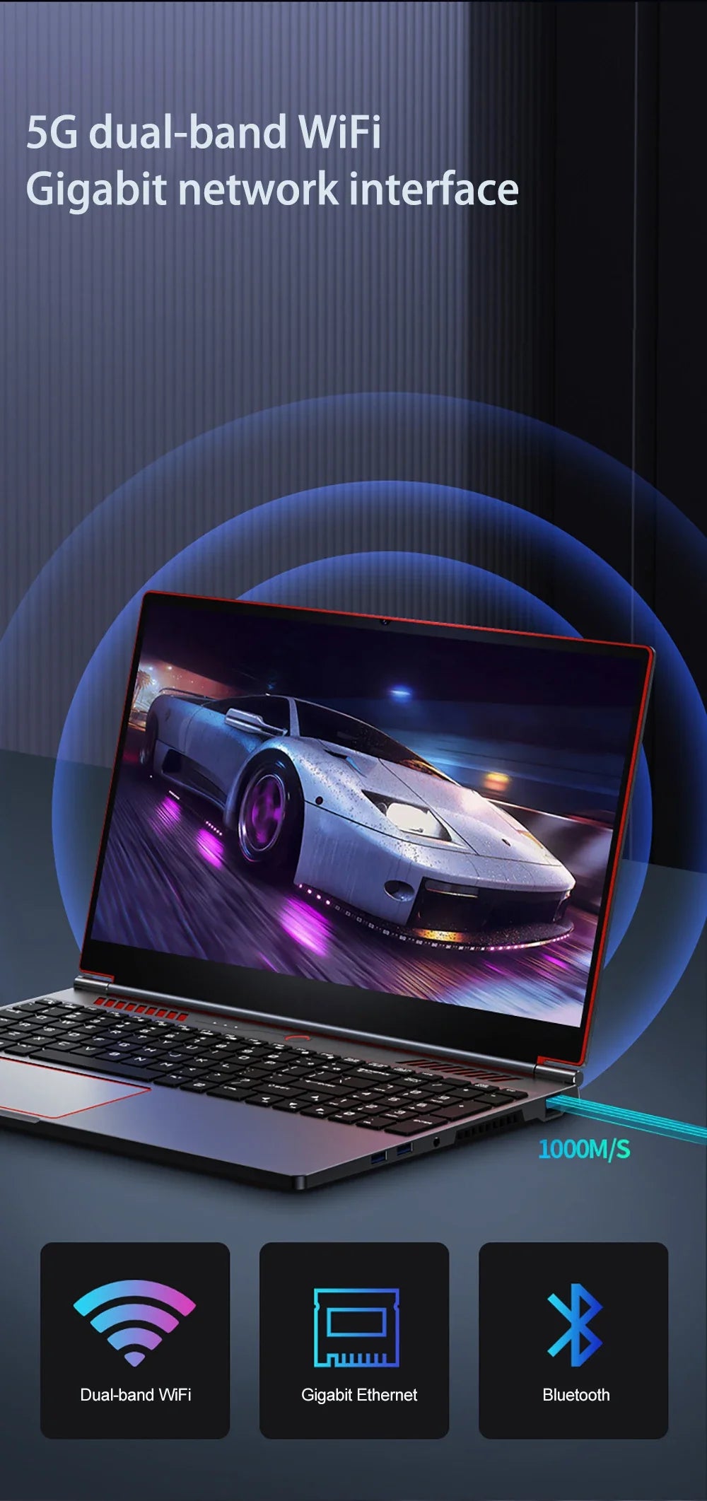 Potente Laptop da Gaming Elite con Schermo 16.1 Pollici, GPU RTX 4050, Processore Intel Core i9, Windows 11, RAM fino a 64GB e SSD 4TB