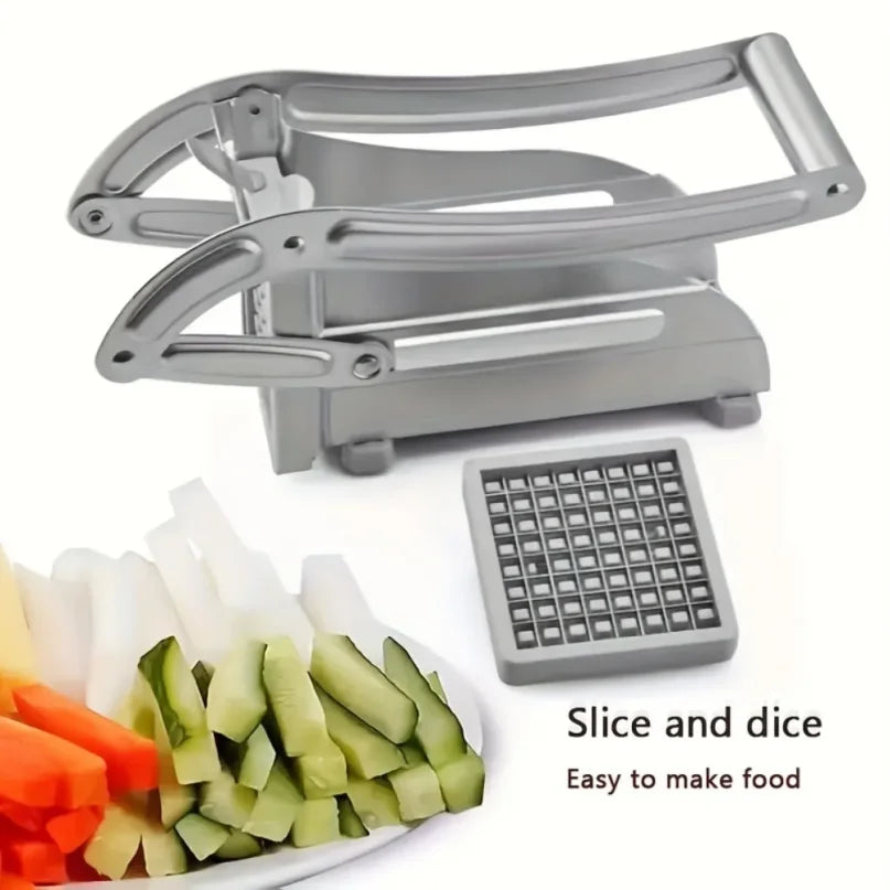 Set Utensili Da Cucina In Acciaio Inox Per Frutta Verdura Affettatrice Taglia Patatine E Tritatutto