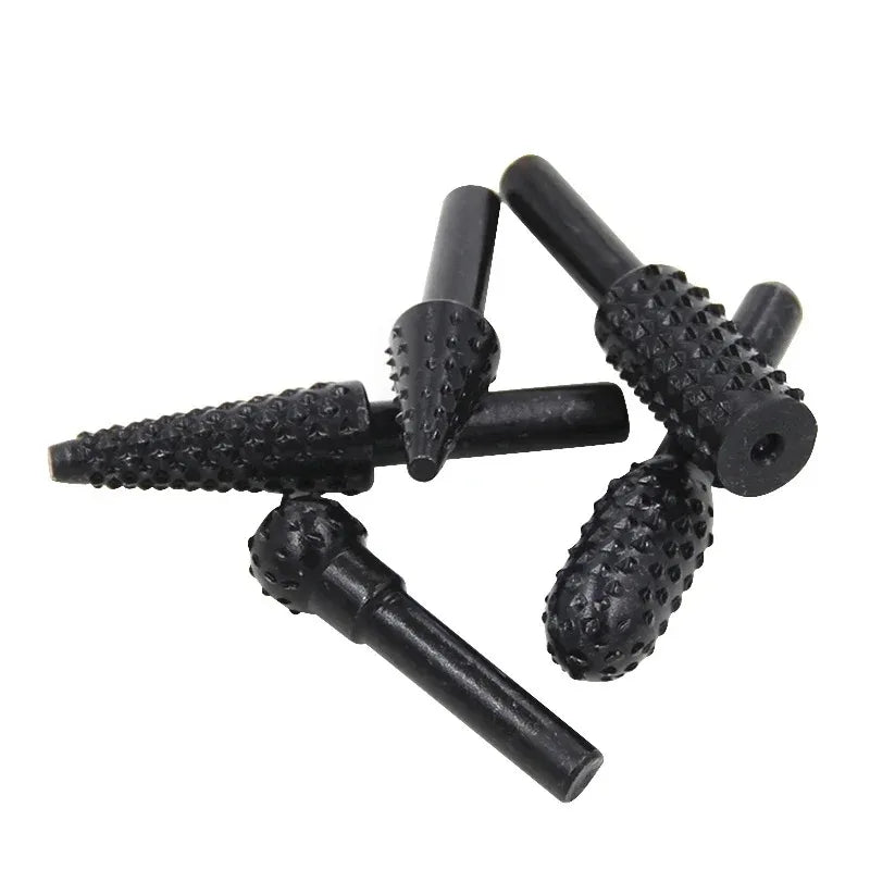 Set Da 5 Raspe Rotative Per Intaglio Del Legno Frese Per Trapano In Acciaio Ad Alto Tenore Falegnameria Utensili Diy