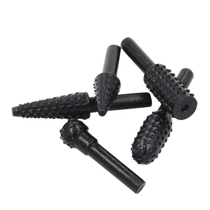 Set Da 5 Raspe Rotative Per Intaglio Del Legno Frese Per Trapano In Acciaio Ad Alto Tenore Falegnameria Utensili Diy