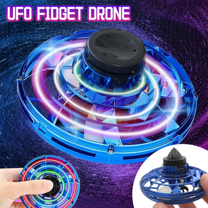 NUOVO LED Flying UFO Spinner Fingertip, aggiornamento volo elicottero Gyro Flyorb Hover Ball, mini drone aereo giocattolo, regalo di Natale