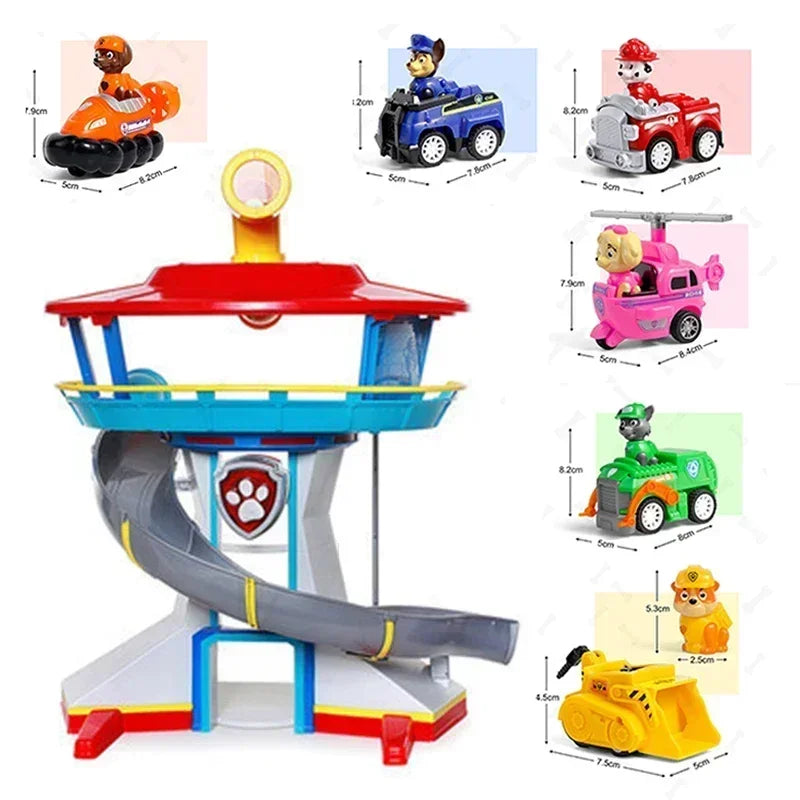 Paw Patrol Set di giocattoli Cartoon Anime Figure Patrol Canine Chase Skye Rimbalzo Bicicletta Decorazione della casa Regali di compleanno di Natale per bambini
