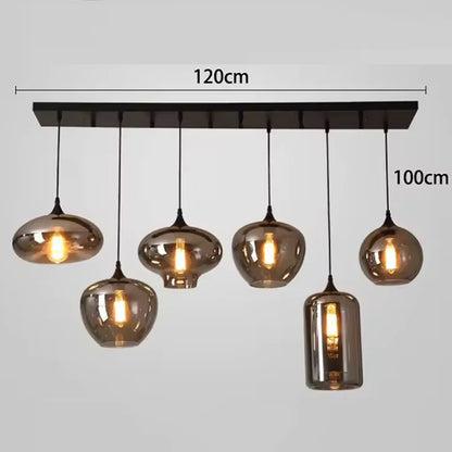 Lampada Sospensione Led Moderna In Acciaio Inossidabile Spazzolato per Soggiorno E Sala Da Pranzo