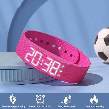 Braccialetto Fitness Intelligente Con Contapassi E Monitoraggio Attività, Led Impermeabile E Vibrazione Allarme