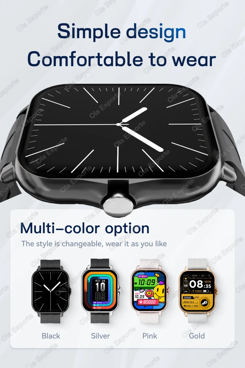 Smartwatch Da 1,83 Pollici Con Touchscreen Completo Per Fitness E Chiamate Bluetooth
