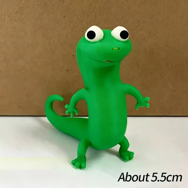 Portachiavi Acrilico 3D Verde Lucertola, Ciondolo Da Borsa E Decorazione Scrivania Cartone Animato