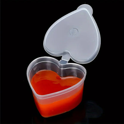 Contenitori Monouso Per Salsa A Forma Di Cuore Da 45 Ml Confezione 10, 20 O 40 Pezzi