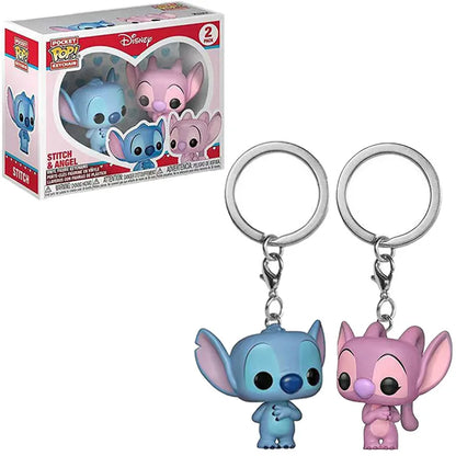 Nuovi Stili di Portachiavi Funko Pocket Pop: Mickey Mouse, Minnie, Donald Duck, Stitch, Angel, Elvis, TIKI, Lilo, Scrump, Giocattoli in Vinile