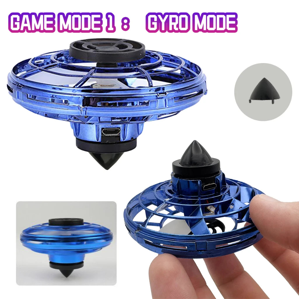 NUOVO LED Flying UFO Spinner Fingertip, aggiornamento volo elicottero Gyro Flyorb Hover Ball, mini drone aereo giocattolo, regalo di Natale